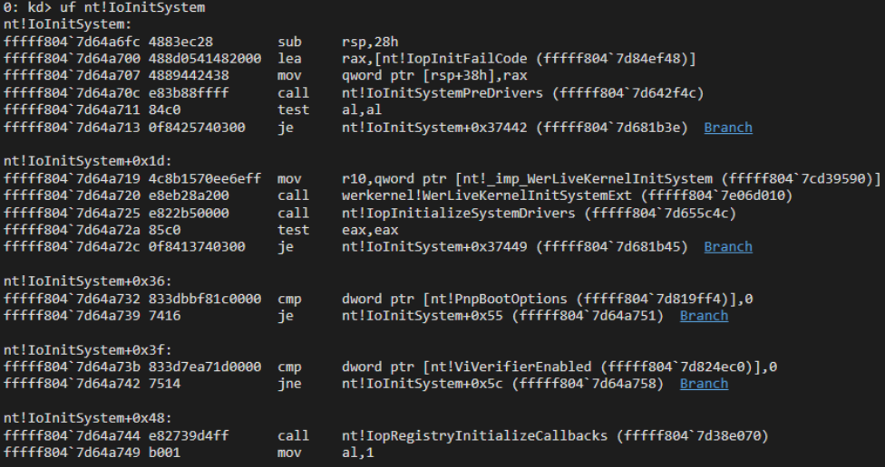 Disassembly of IoInitSystem