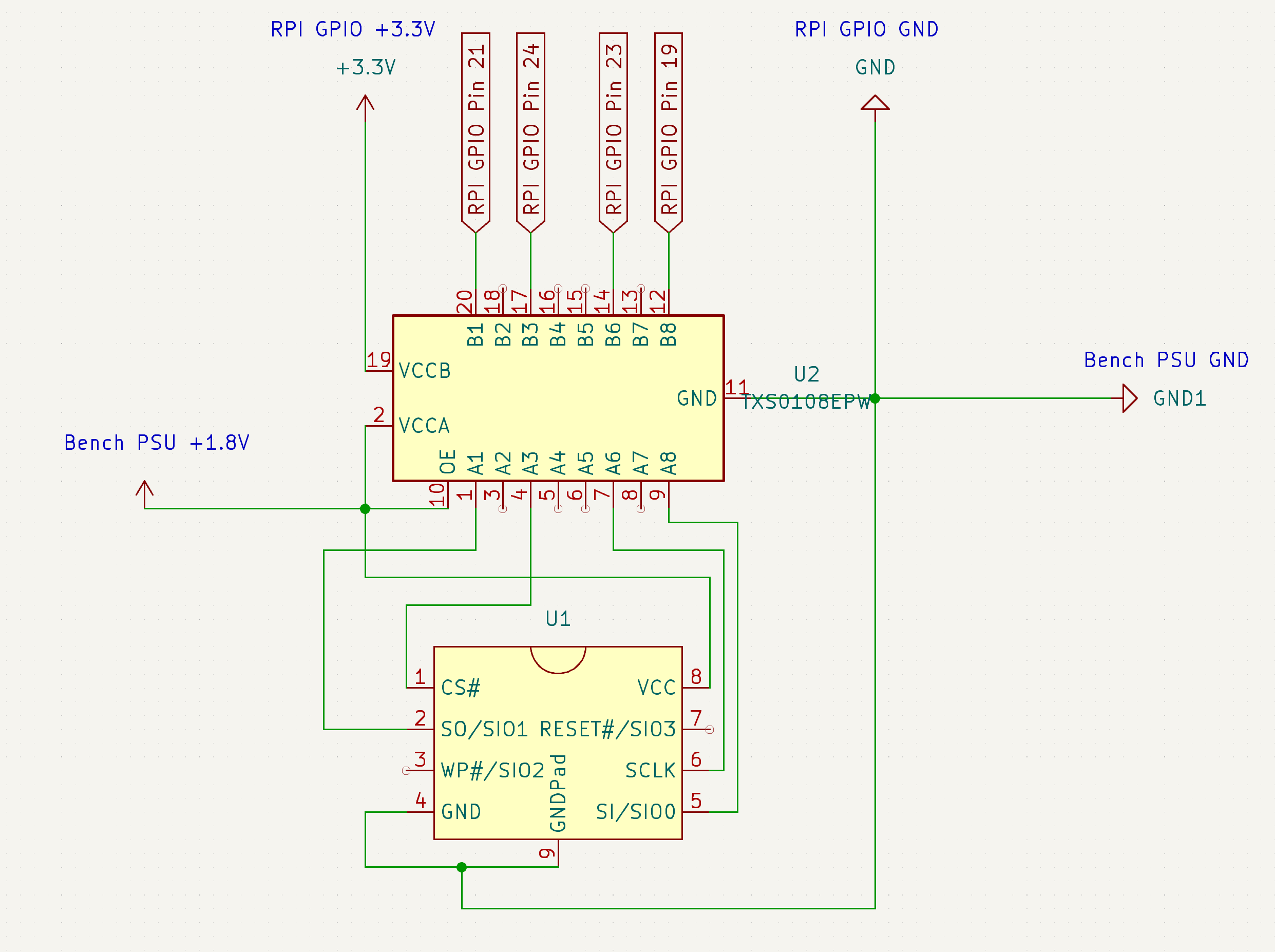 The wiring diagram of the circuit